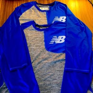 Two New Balance Asymmetric 3/4 shirts